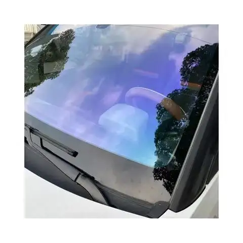 Película de privacidad de vidrio para ventana de coche, tinte de parabrisas, camaleón, venta al por mayor