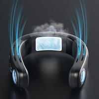 Ventilateur de cou avec plaque de refroidissement, rechargeable, mini, personnel, portable, sans pales, batterie 4000 mAh, ventilateur de cou rafraîchissant