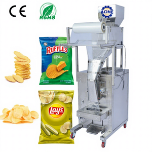 Customizable Cereals Packing Machine 10gm to 1kg Pouch Packing Machine Hot <b>Sealing</b> Potato Chips Packing Machine - Product Image 1