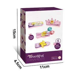 Nouveauté : Ensemble de blocs de construction DIY pour enfants, 34 pièces, <span class=keywords><strong>moulin</strong></span> à <span class=keywords><strong>vent</strong></span> de dessin animé, barrette à cheveux pour fille, petites particules, blocs de construction éducatifs - Product Image 4