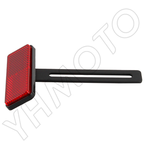 YHMOTO Support de plaque d'immatriculation arrière universel pour moto, réflecteur, pour tous les modèles, installation facile - Product Image 3