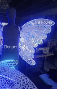 Alas de mariposa con luz LED Suministros para fiestas de disfraces Alas de mariposa luminosas Venta caliente - Product Image 3