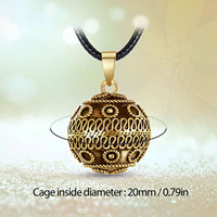 Collier Bola en Cuivre Harmonique pour la Grossesse, Cloche de Maternité Vintage en Cuivre, Boule à Souhaits, Cadeaux pour Mère