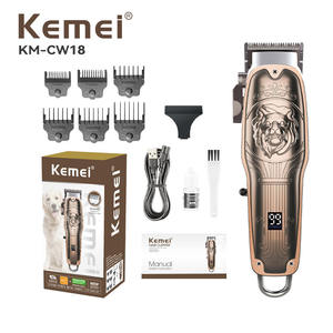 Cortadora de Pelo Eléctrica Profesional para Mascotas Kome KM-CW18, Recargable, Herramienta de Aseo para Perros, 110-240V, Motor con Escobillas - Product Image 3