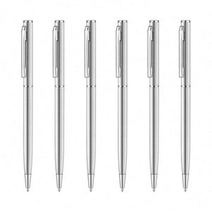 Stylo à bille de luxe en métal torsadé, pointe moyenne 1,0 mm, personnalisé pour l'écriture, cadeau pour hommes d'affaires - Product Image 3