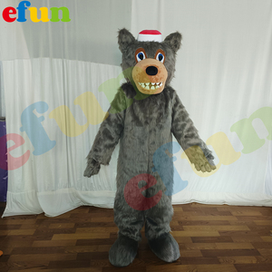 Efun quantité minimale de commande 1 PC personnalisé réaliste loup mascotte Costume adulte personnage de dessin animé Costumes TV & film Cosplay Costume fos vente - Product Image 4