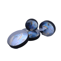 Wholesale Orff 10 Inch Wave Sound Hand Drum Fun Cartoon Musical Instrument Percussion Tambourine Wave Bead Ocean Drum