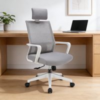 Chaises de bureau en gros, chaise de bureau ergonomique pivotante à dossier haut, chaise d'ordinateur entièrement en maille, équipement de bureau, chaise de bureau