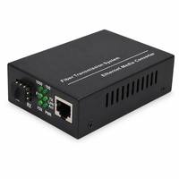 Convertisseur de média FTTH FTTB 10/100/1000M SFP Gigabit Fast Ethernet Fibre vers RJ45 Monomode Double Fibre SC 20KM Négociation Automatique