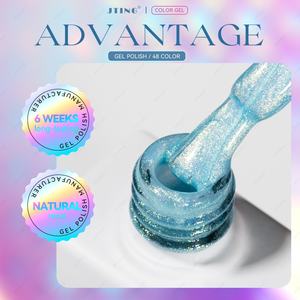 JTING Hot Popular Mermaid Gel Polish 48colors Collection Set <b>Box</b> with Free Color Bears Book OEM Free Customize Gel Polish Brand - Product Image 5