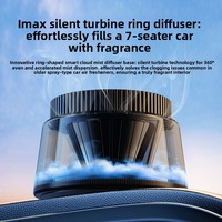 Désodorisant de voiture 2025 Scenic Clouds en verre à fixation sur siège avec pulvérisation automatique, design haut de gamme, élimination des odeurs, parfum longue durée