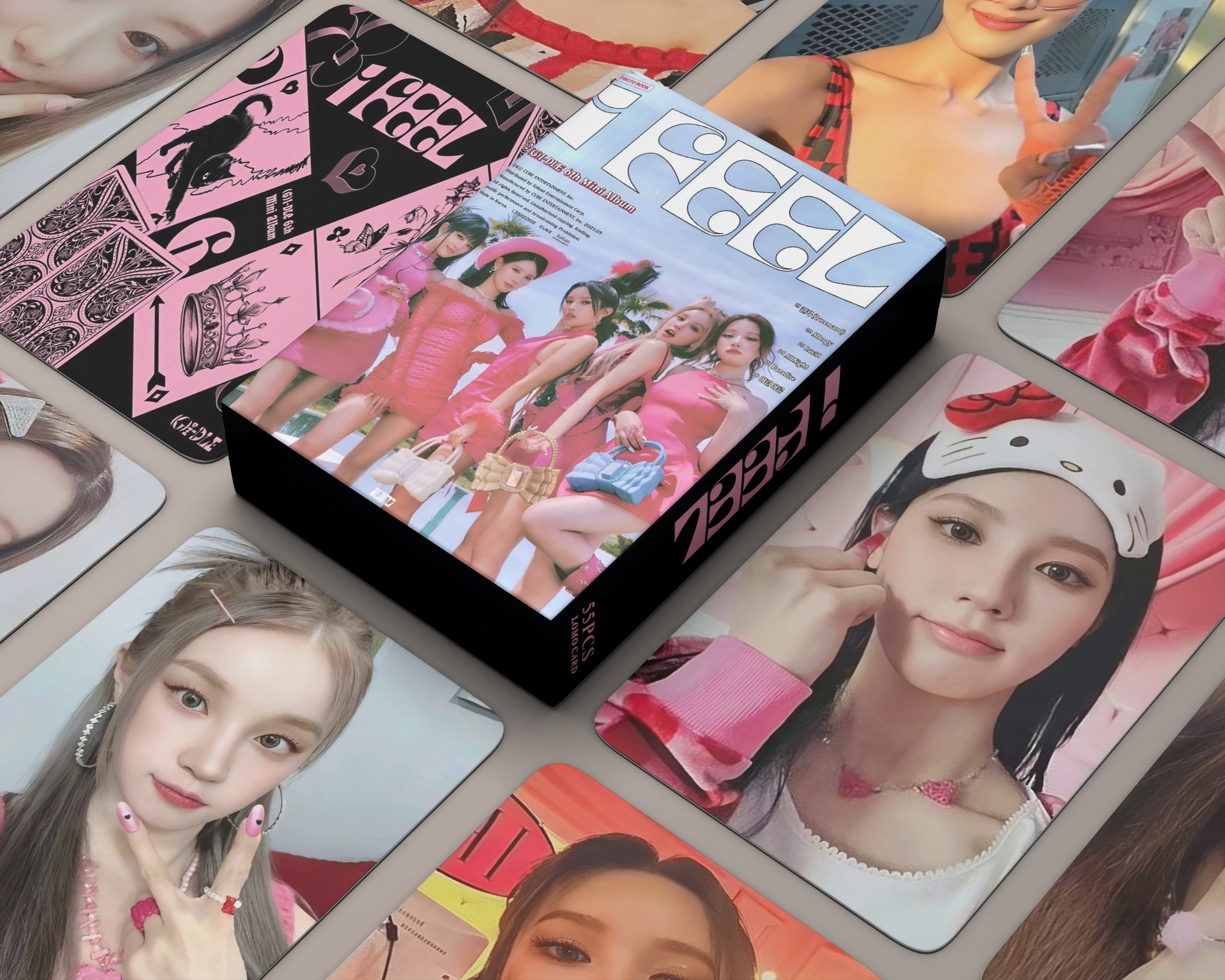 KPOP 55pcs/box (G)I-DLE I FEEL Queencard Photocard Lomo Card Photo