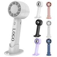 Ventilador Portátil Promocional Recargable con Soporte para Teléfono Móvil, Regalos Publicitarios Empresariales, Ventilador de Mano Pequeño