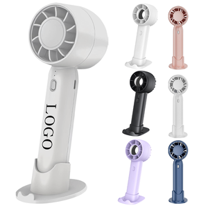 Promotional Portable Fan Rechargeable Electric Fan with Mobile Phone Holder Business Advertising <b>Gifts</b> Handheld Small Fan - Product Image 1