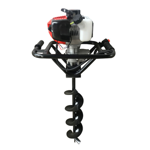 Tarière thermique à essence avec moteur haute puissance et spirale noire pour la plantation d'arbres et le creusement - Product Image 3
