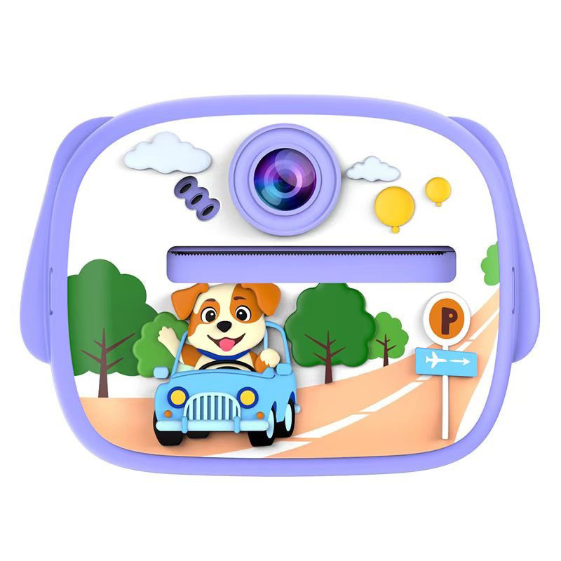 Purple driving puppy