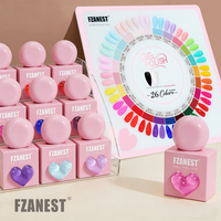 FZANEST OEM Professionnel 1000 Couleurs Gel UV Sans HEMA/TPO pour Nail Art, Richement Pigmenté, Échantillon Gratuit, Kit de Vernis à Ongles en Gel Marque Privée