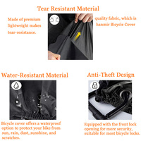 Housse de protection complète pour vélo UV, Portable et réfléchissant, pour 2 ou 3 vélos