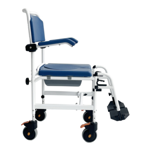 Lichtgewicht Opvouwbare Rolstoel Moderne Rollende Douchestoel Wielen Bed <span class=keywords><strong>Commode</strong></span> Stoel Voor Ouderen Gehandicapten - Product Image 4