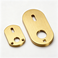 Pièces de plaque en laiton usinées CNC de haute qualité, composants métalliques usinés sur mesure de précision