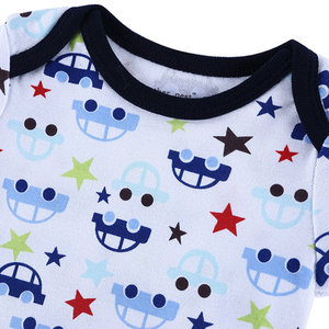 CUSTOM <b>Girls</b>' Summer Printed Onesie Rompers 100% Cotton Short Sleeve Full Length Quick Dry Breathable Baby Clothes Newborn - Product Image 3