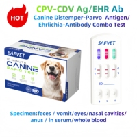 Canino Parvo Virus Distemper Ag Ehrlichia ab Parvovirus Moquillo Erlichas Combo Kit de test rapide