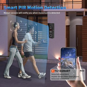 AnjieloSmart Tuya WIFI 1080P <strong>Two</strong>-<strong>way</strong> <strong>Intercom</strong> Video Doorbell <strong>System</strong> 1080P Wide View Angle <strong>Wired</strong> Touch Screen for Villa - Product Image 6