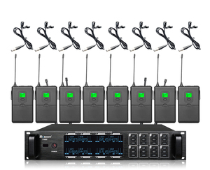 <span class=keywords><strong>8</strong></span> Microphone Không Dây Chuyên Nghiệp Micro Hội Nghị Hệ Thống - Product Image 4