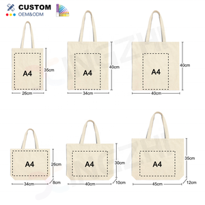 <span class=keywords><strong>Sac</strong></span> fourre-tout en <span class=keywords><strong>coton</strong></span> recyclable de taille moyenne personnalisé OEM ODM <span class=keywords><strong>sac</strong></span> de voyage réutilisable en toile avec logo à bas quantité minimale de commande - Product Image 2