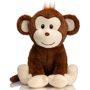U621 Tùy Chỉnh Dễ Thương Mềm Khỉ Sang Trọng Gối Thêu Thú Nhồi Bông Búp Bê Quà Tặng Sinh Nhật Cho Trẻ Em Lớn Tai Khỉ Sang Trọng Đồ Chơi - Product Image 1