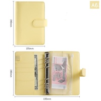 A5/A6 100 pages verrouillables en cuir PU Journal de dessin animé mignon avec fermeture à bande élastique Prix de gros pour les étudiants