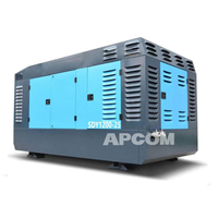 Compresseur d'air diesel Cummins 30 bars 1000cfm 25 bars portable pour l'exploitation minière et les plateformes de forage de puits d'eau