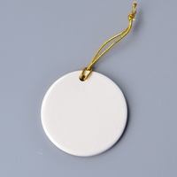Colgante Navideño de Cerámica Blanca para Sublimación, para Uso en Interiores, Decoraciones en Blanco para Impresión por Transferencia Térmica, Marca SPT, Modelo OR-1