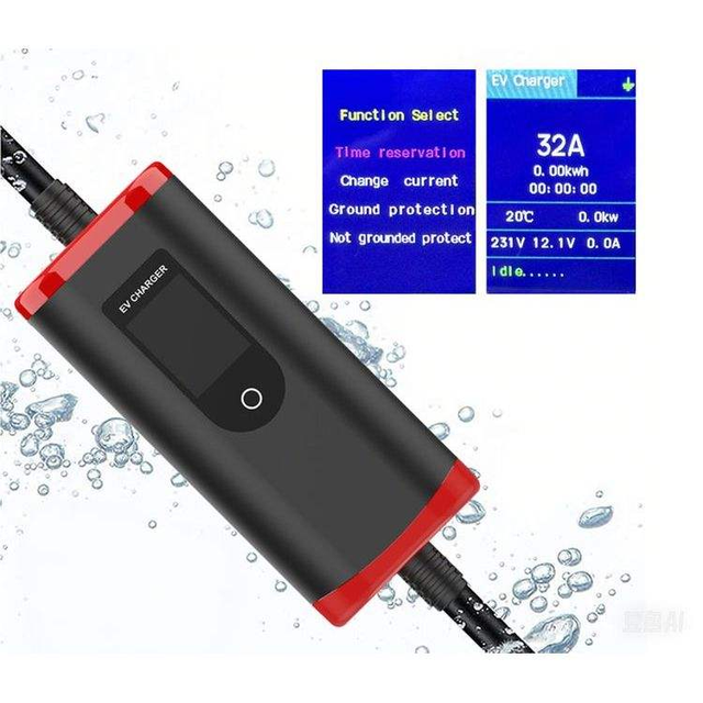 Portable EV Charger Level 1 Level 2 3.5kW 7kW 11kW SAE J1772 EV Charging Cable for Home and Travel Use
