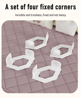 Attaches de drap pour coins, pinces élastiques, sangles de maintien, clips, attaches, fini les draps qui bougent, verrouillage de lit