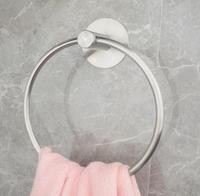 Porte-serviettes mural moderne personnalisé en acier inoxydable avec double barre et anneau de suspension pour hôtel, cuisine et accessoires de salle de bain