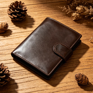 Men Genuine Leather Bifold Short <b>Wallets</b> with ID Window Coin Pocket Purse Leather <b>Card</b> <b>Holder</b> <b>Wallet</b> <b>for</b> Men - Product Image 4