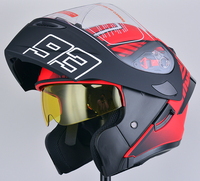 Décoration de voiture sécurité flip up casque de moto modulaire avec design de mode