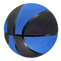 Ballons de basket en caoutchouc de haute qualité, durables, flexibles, taille 6, bleu et noir, avec logo personnalisé, pour entraînement en intérieur/extérieur, pour équipes – Vente chaude