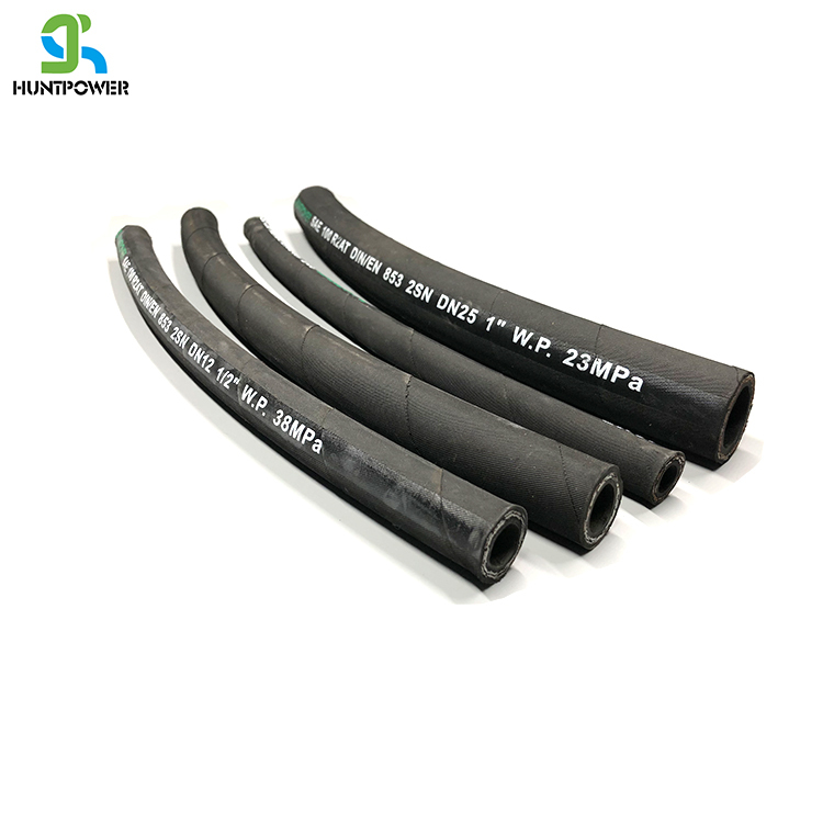 Une Couche de Fil D'acier Tressé SAE 100 R1 R1AT Tuyau Hydraulique