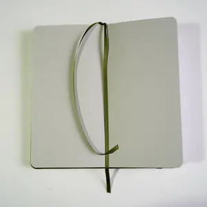 완전 사용자 정의 Cuaderno 저널 인쇄 녹색 가죽 반 고흐 여행자 크기 11*21cm 점선 노트북 저널