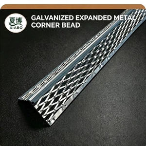 Perfil de esquina de malla expandida de acero galvanizado para revoco, protector de esquinas internas y externas de pared - Product Image 5