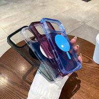 Nouvelle coque de téléphone magnétique transparente de couleur pour iPhone 18 Pro, coque arrière antichoc avec charge sans fil pour iPhone 18PM 17 Promax