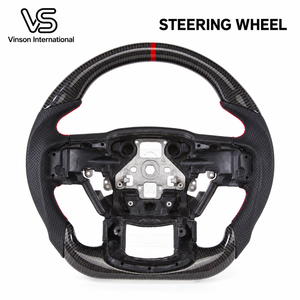 Volant de direction aspect carbone 2015-2020 pour Ford F-150 Raptor, remplacement personnalisé du volant pour les achats en gros en atelier - Product Image 1