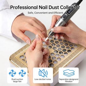 Collecteur de poussière d'ongles facile à nettoyer, professionnel, pour salon, double turbofan, prix bas, faible bruit, moteur sans balais - Product Image 5