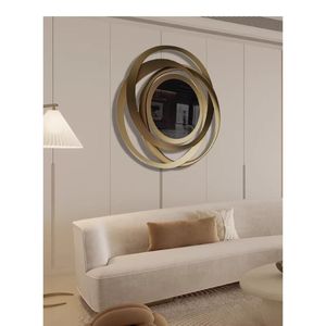 Specchio Artistico Tridimensionale <span class=keywords><strong>in</strong></span> <span class=keywords><strong>Ferro</strong></span>, Decorazione da Parete Moderna e Lussuosa per Soggiorno, Camera da Letto, Ristorante, Ingresso - Product Image 5