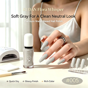 Vernis à ongles KUDAN à séchage rapide, longue tenue, pelable à l'eau, tons neutres tendance, écologique, non toxique, certifié UE, vente en gros - Product Image 6