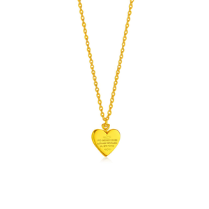 Collar con Colgante de Acero Inoxidable 316L Chapado en Oro PVD, Amuleto de Corazón Resistente y Sostenible, Joyería de Moda - Product Image 2