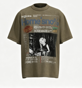 <span class=keywords><strong>T</strong></span>-<span class=keywords><strong>shirt</strong></span> da uomo <span class=keywords><strong>vintage</strong></span> lavata con grafica <span class=keywords><strong>rock</strong></span>, stampa con scritte giapponesi, vestibilità oversize, stile hip hop streetwear casual a maniche corte - Product Image 4
