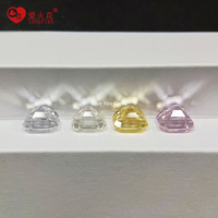 Zircon synthétique de haute qualité en stock, grade 5A, forme octogonale, blanc G, blanc clair, rose clair, jaune, taille Asscher